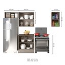 Ver imagem 4 de Composição Cozinha Olivia 4pc 6pt Tpo Poliman Móveis