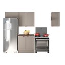 Ver imagem 2 de Composição Cozinha Olivia 4pc 6pt Tpo Poliman Móveis