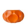 Vaso Cachepot Laranja Onda Ondulação 3d para Mesa Lateral - 1