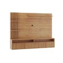 Ver imagem 2 de Painel Ripado para TV até 65 Polegadas MDF 180,5CMX149CM 1 Porta Acabamento Mel Provence Viero Bege