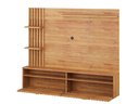 Ver imagem 4 de Painel Ripado para TV até 65 Polegadas MDF 180,5CMX149CM 1 Porta Acabamento Mel Provence Viero Bege