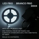 Ver imagem 5 de Espelheira 170x50 E05 Polido Sup Par Led Branco Bivolt