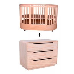 Quarto Bebê Completo Com Berço e Cômoda Coleção Wave Divicar - 1