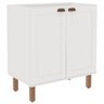 Balcão de Cozinha 2 Portas Branco Fosco 1529 - Genialflex - 1