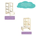 Ver imagem 7 de Torre de Aprendizagem Montessoriana Castelo Casatema MadeiraOriginals Bege/Marrom/Branco
