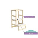 Ver imagem 6 de Torre de Aprendizagem Montessoriana Castelo Casatema MadeiraOriginals Bege/Marrom/Branco