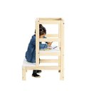 Ver imagem 3 de Torre de Aprendizagem Montessoriana Castelo Casatema MadeiraOriginals Bege/Marrom/Branco