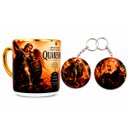 Ver imagem 1 de Caneca Quaresma São Miguel Arcanjo e Padre Pio com Chaveiro