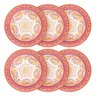 Conjunto de Pratos de Porcelana Rasos Etna 26cm 6 peças - Oxford AM97-5713 - 1