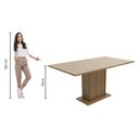 Ver imagem 3 de Mesa de Jantar Retangular Tampo de Madeira Rustic/Crema 5275 Madesa