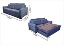 Ver imagem 4 de Sofá Cama 02 Lugares Elus_mm que Se Transforma em Sofá Cama de Casal Resistente e Confortável