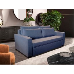 Sofá Cama 02 Lugares Elus_MM que se Transforma em Sofá Cama De Casal Resistente e Confortável em Lin - 1