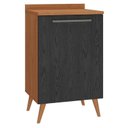 Ver imagem 1 de Balcão para Cozinha 59 Cm Favorita 1 Porta Cinamomo Preto Catedral Fosco - Zanzini