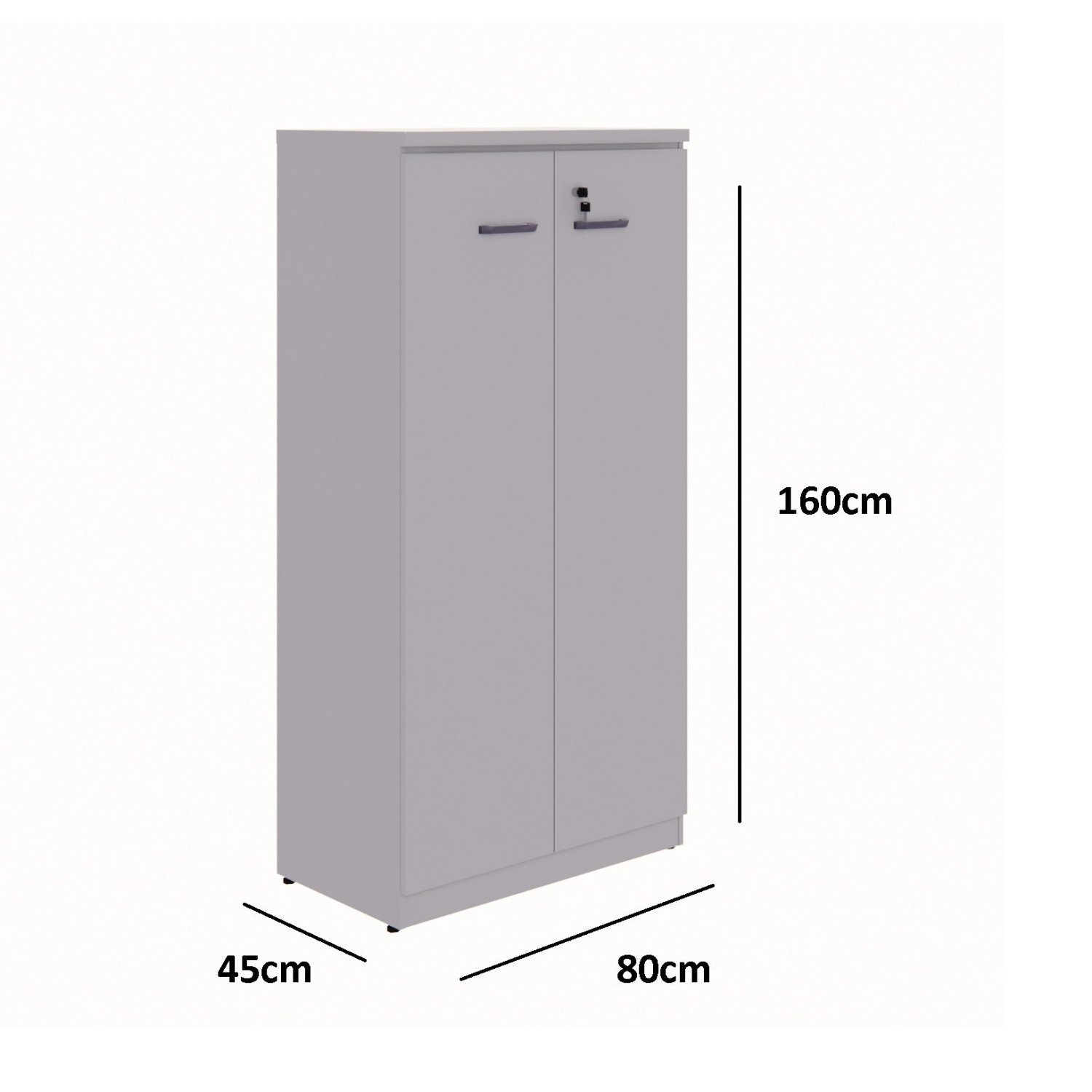 Armário para Escritório Alto 160cm 2 Portas Espresso Móveis - 4