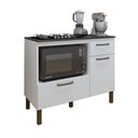 Ver imagem 3 de Balcão Cooktop 2 Portas 1 Gaveta Teresina Branco