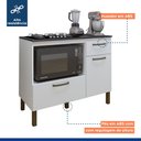 Ver imagem 5 de Balcão Cooktop 2 Portas 1 Gaveta Teresina Branco