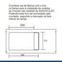 Ver imagem 7 de Balcão Cooktop 2 Portas 1 Gaveta Teresina Marrom/Cinamomo