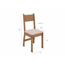 Conjunto Mesa 4 Cadeiras Milano Poliman - 4