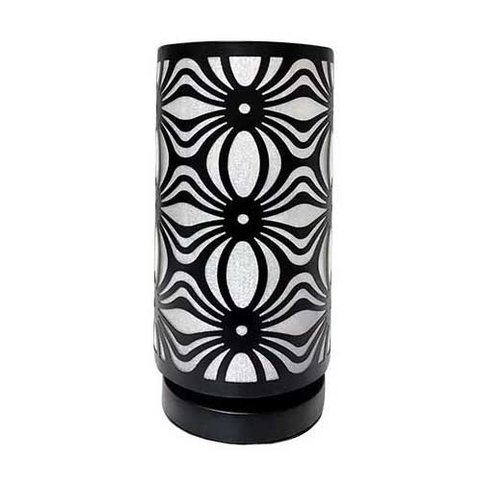 Abajur Luminária Preta De Mesa 29cm Bivolt 110/220v