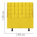 Ver imagem 3 de Cabeceira para Cama Box Casal 1,40 Cm Clara:amarelo