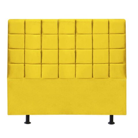 Cabeceira para Cama Box Casal 1,40 Cm Clara:amarelo