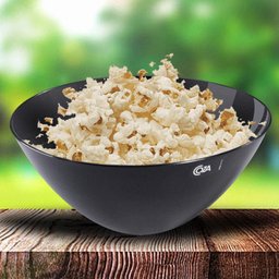 Kit 24 Tigelas Saladeiras Servir Pretas 3,5l Bowls Pipoca Sobremesas Coza Essential Alimentos - 3