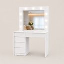 Ver imagem 2 de Camarim Espelho LED MDF 1,36m Polly -Belaris Móveis:Branco