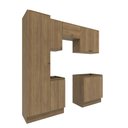 Ver imagem 2 de Lavanderia Modulada Kappesberg Celeste 7 Peças Nogueira 230cm