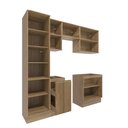 Ver imagem 3 de Lavanderia Modulada Kappesberg Celeste 7 Peças Nogueira 230cm