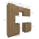 Ver imagem 4 de Lavanderia Modulada Kappesberg Celeste 7 Peças Nogueira 230cm
