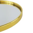 Ver imagem 3 de Bandeja Decorativa Dourada com Espelho - Redonda Clean 20cm Laradore