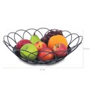 Ver imagem 3 de Fruteira Legumeira Argola Porta Fruta Verdura Bancada Mesa Preta