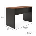 Ver imagem 3 de Mesa de Escritório Mkp Home Office Cor Nogal e Preto Fosco 80kg - Roal