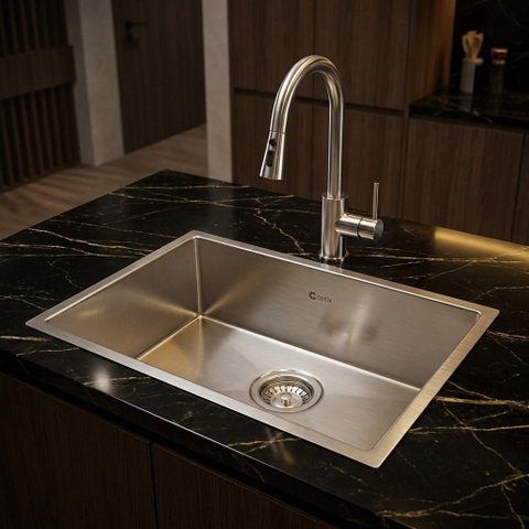 Cuba Gourmet Element 70x40 em Aço Inox 304 com Válvula 4½” - Cozix
