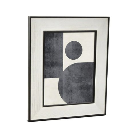 Porta Retrato Preto em Poliestireno em Vidro - 15x20