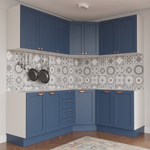 Cozinha Modulada 6 Peças sem Tampo 3 Aéreos e 3 Balcões Arizona CabeCasa MadeiraOriginals