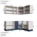 Ver imagem 4 de Cozinha Modulada 6 Peças sem Tampo 3 Aéreos e 3 Balcões Arizona CabeCasa MadeiraOriginals