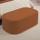 Ver imagem 6 de Kit 02 Puffs Decorativos Orgânicos para Living Quarto 100cm Doha W01 Bouclê Terracota - Lyam Decor