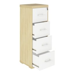 Conjunto Home Office 3 Peças 1 Mesa em L 1 Gaveteiro 1 Arquivo Alto Tamburato  - 19