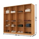 Ver imagem 3 de Guarda Roupa Casal Atacama Mdf Moderna Mobília Naturalle