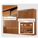 Ver imagem 4 de Guarda Roupa Casal Atacama Mdf Moderna Mobília Naturalle