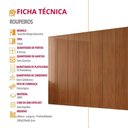 Ver imagem 7 de Guarda Roupa Casal Atacama Mdf Moderna Mobília Naturalle