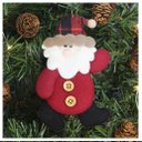 Ver imagem 1 de Kit 4 Enfeites Árvore de Natal Pendente Papai Noel 14,5cm