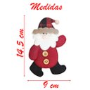 Ver imagem 2 de Kit 4 Enfeites Árvore de Natal Pendente Papai Noel 14,5cm