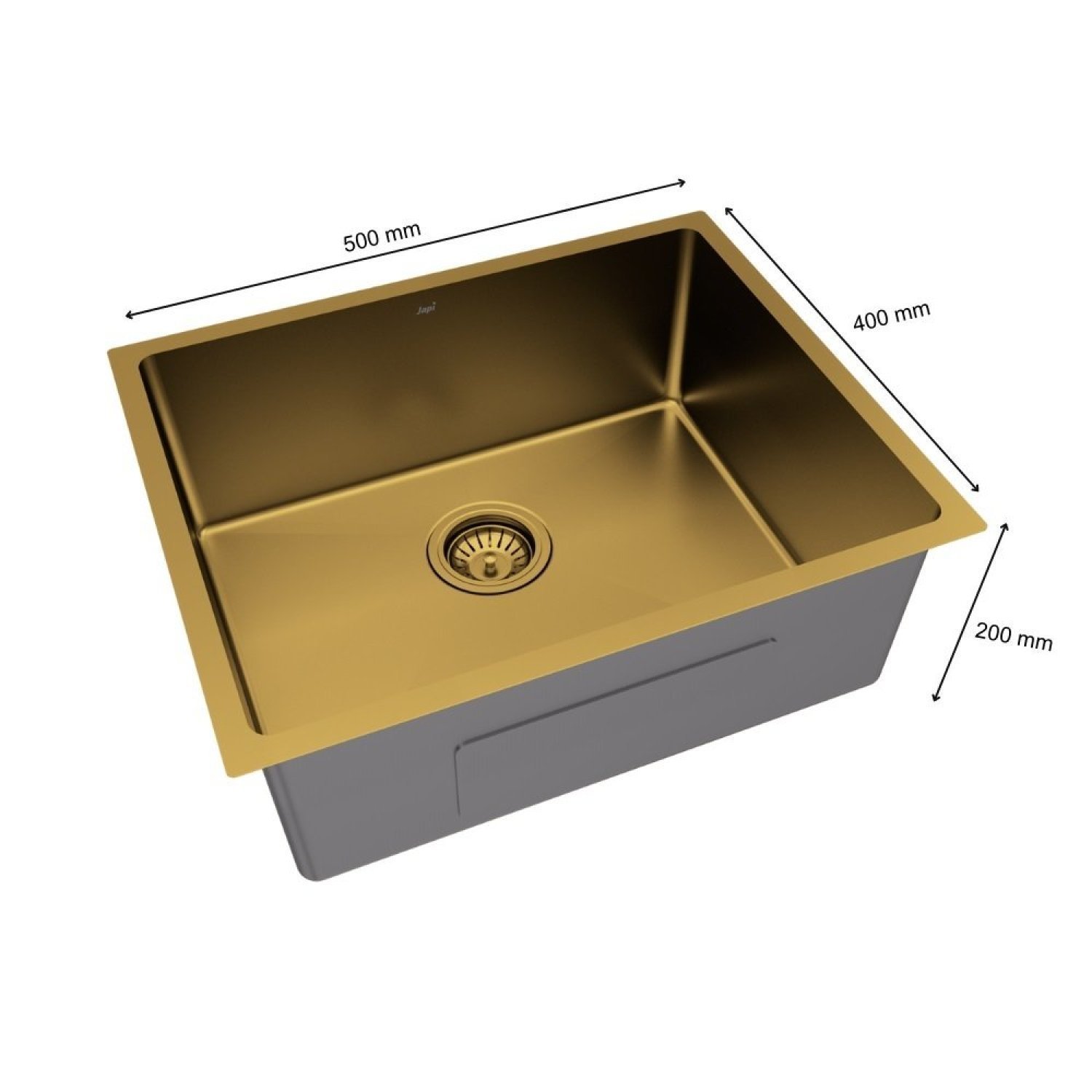 Kit Cuba Cozinha Aço Inox com Válvula e Sifão Japi - 3