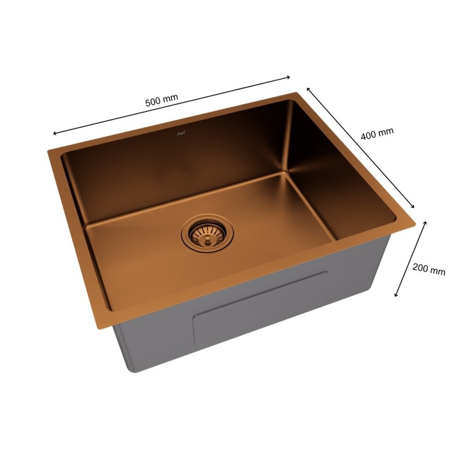 Kit Cuba Cozinha Aço Inox com Válvula e Sifão Japi - 3