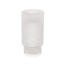 Home Mesa Posta Jogo de Copos com Borda Dourada Lines 400ml 2 Peças Cristal - 4