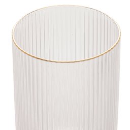 Home Mesa Posta Jogo de Copos com Borda Dourada Lines 400ml 2 Peças Cristal - 6