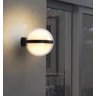 Arandela Moderna Globo Preta Led 12w 3000k Bivolt Ip65 Embu Led - 2