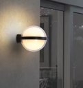 Ver imagem 2 de Arandela Moderna Globo Preta Led 12w 3000k Bivolt Ip65 Embu Led